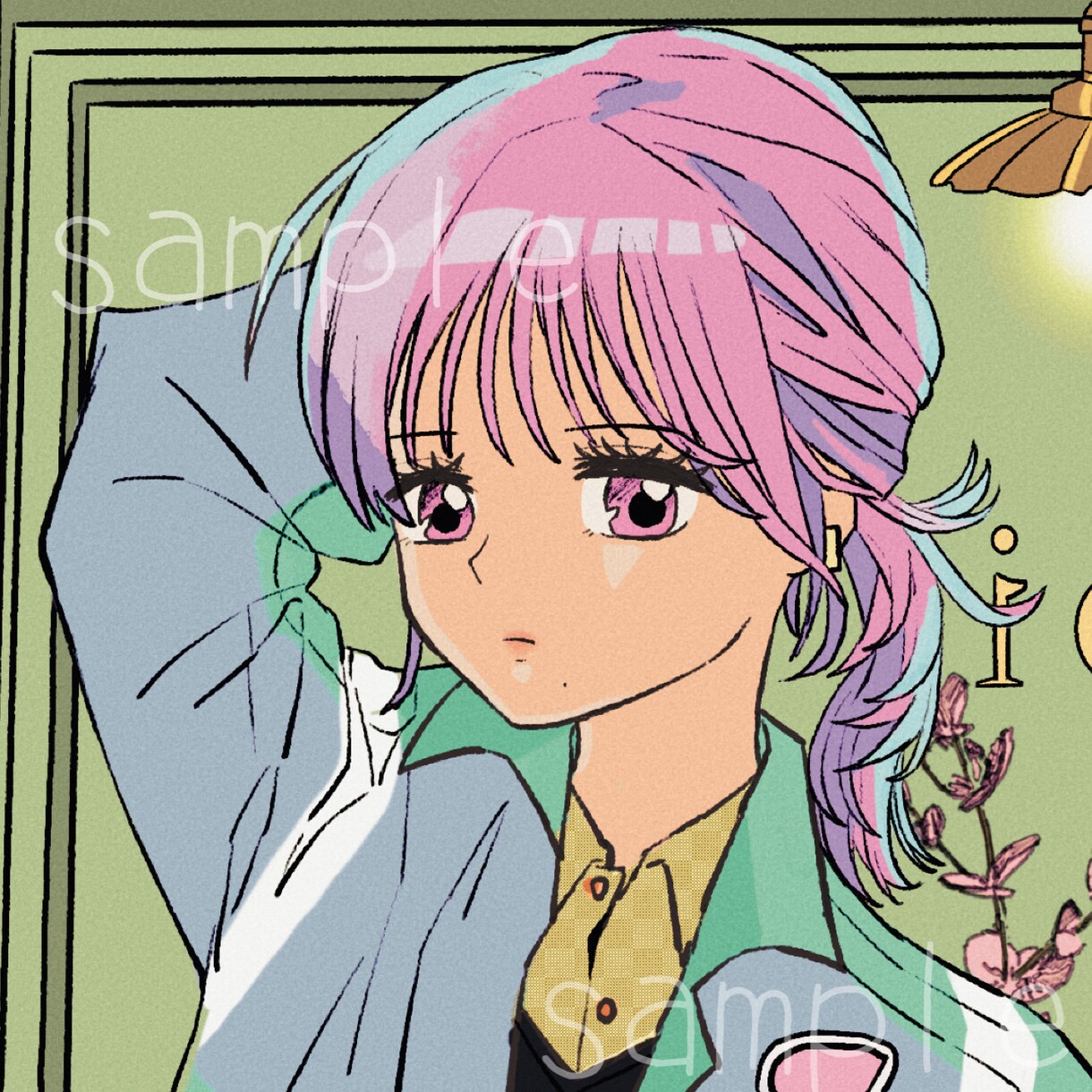 レトロ可愛いイラスト作成します (印象UP！/SNS/おしゃれでシンプルなイラスト) イメージ6