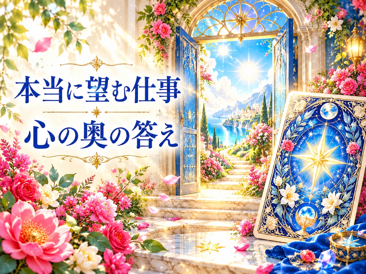 本当に望むお仕事を、潜在意識から占います 本当はどう働きたい？心の奥の想い、これからの方向をタロットで イメージ2