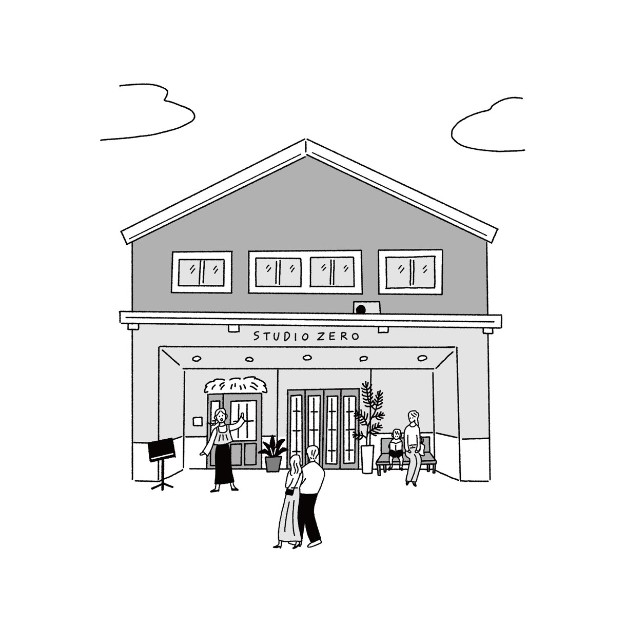 シンプルで使いやすいイラストをお描きします スタイリッシュな線画で似顔絵やカットイラスト(カラー可) イメージ3