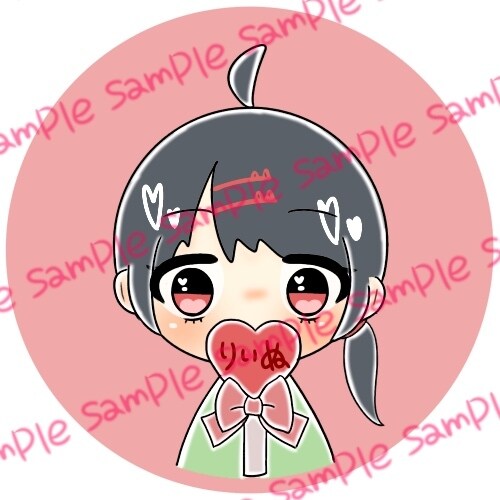 デフォルメ】推しのペンラ持ったミニキャラ描きます 推し専用のイラストが欲しい方に◌ ͙❁˚ イメージ1