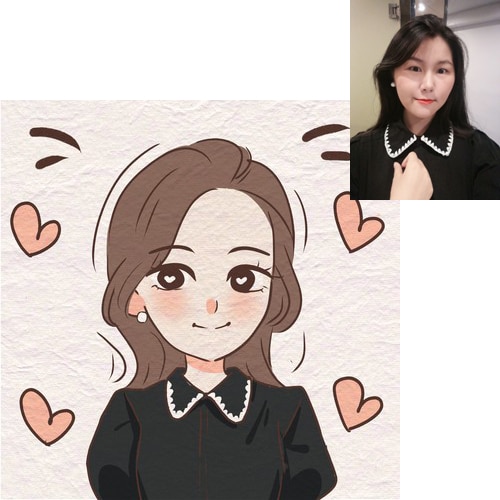 写真を元にかわいい似顔絵イラスト描きますます ☆アイコンや名刺、ブログなどに！ イメージ3