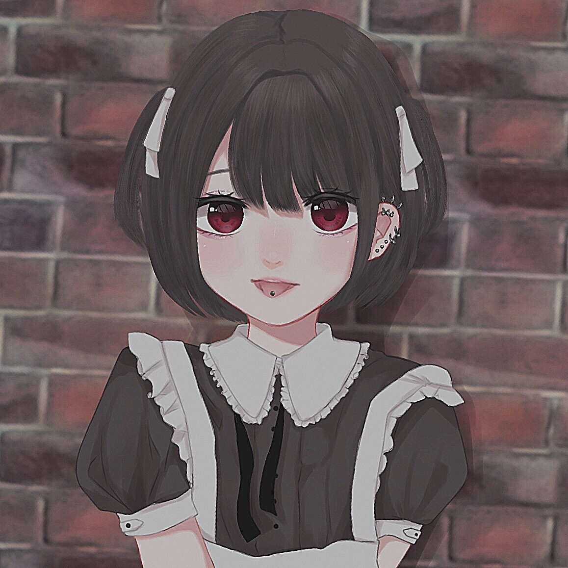 女の子の厚塗りアイコン描きます 地雷系女子、病み可愛い女の子が好きなあなたに イメージ1