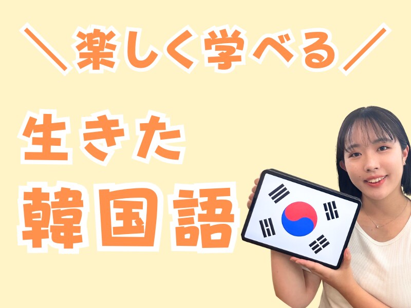 生きた韓国語を学べる1時間オンラインレッスンします テキストでは学べない！？自然な韓国語表現☆* イメージ1