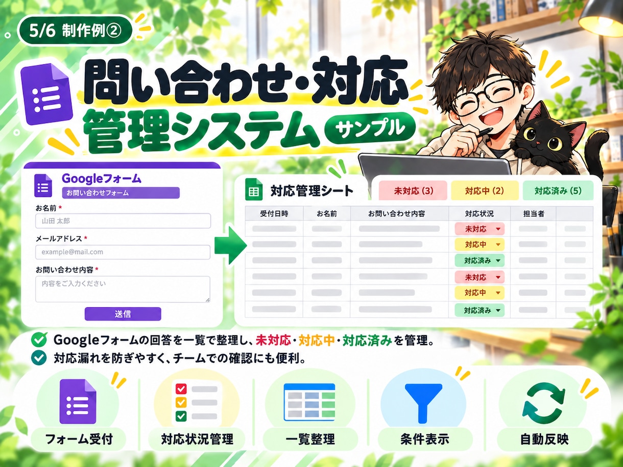 面倒な管理・集計をスプレッドシートで自動化します 先着3名限定｜実績づくり価格3,000円 イメージ5