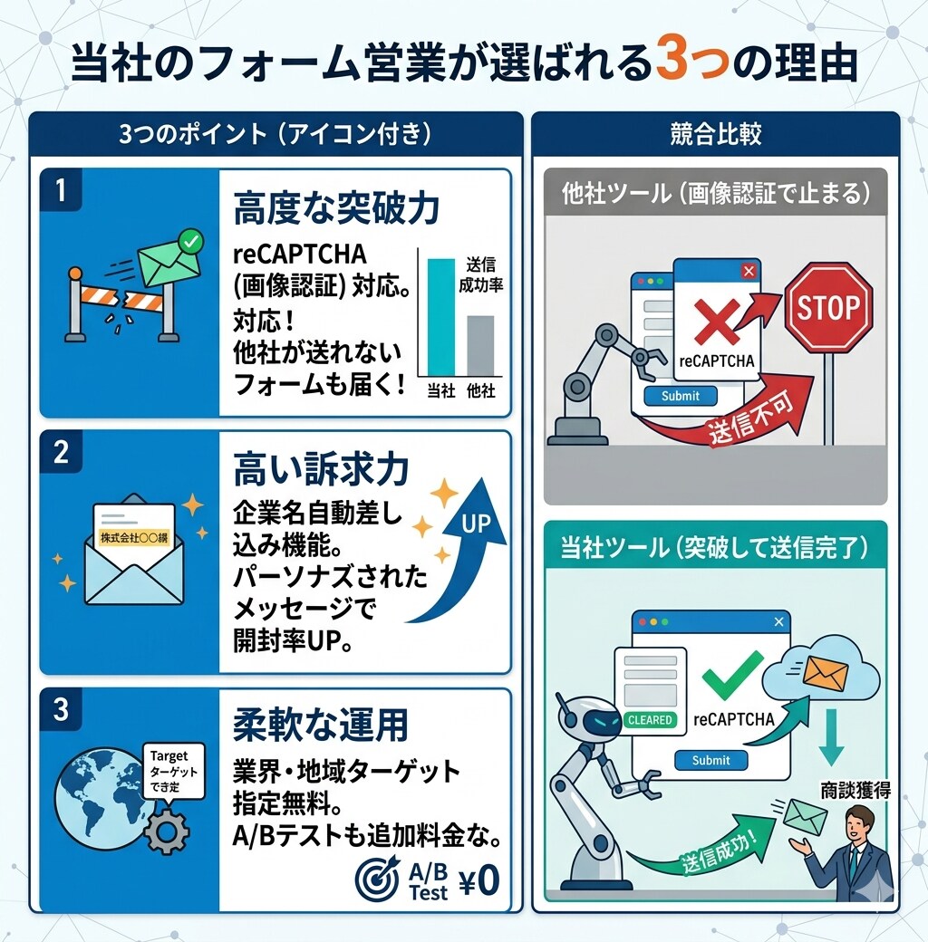 3000件お問い合わせフォーム営業代行します 【低価格・柔軟対応・営業リストなしOK・時間帯指定可】 イメージ2