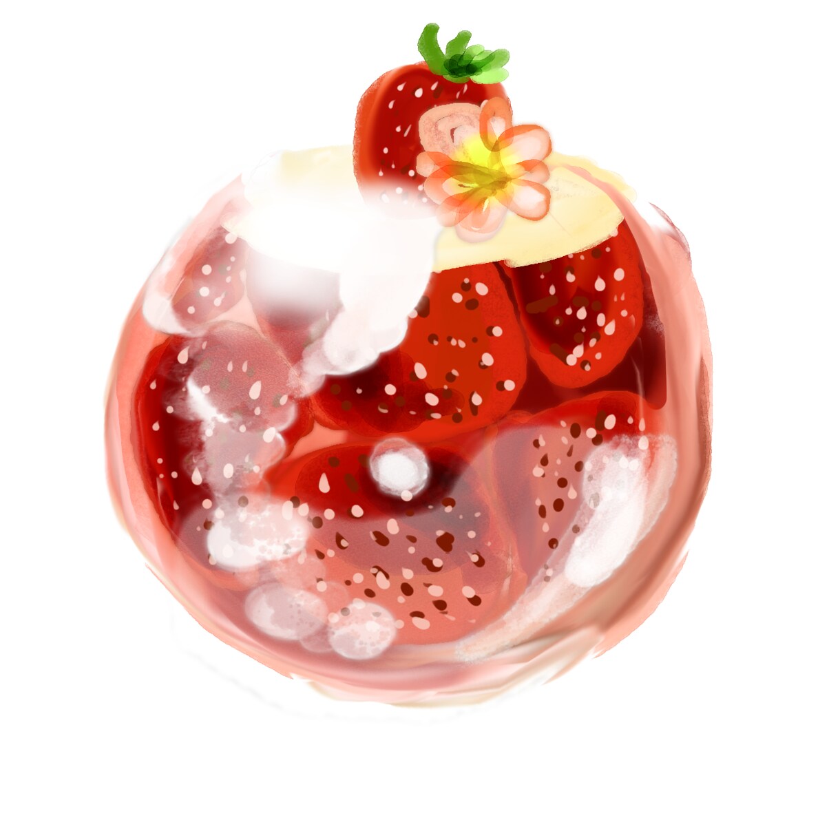 思わずきゅん♡とする美味しそうな食べ物を描きます あれ？イラスト調の食べ物なのに可愛くて美味しそう…！？ イメージ8