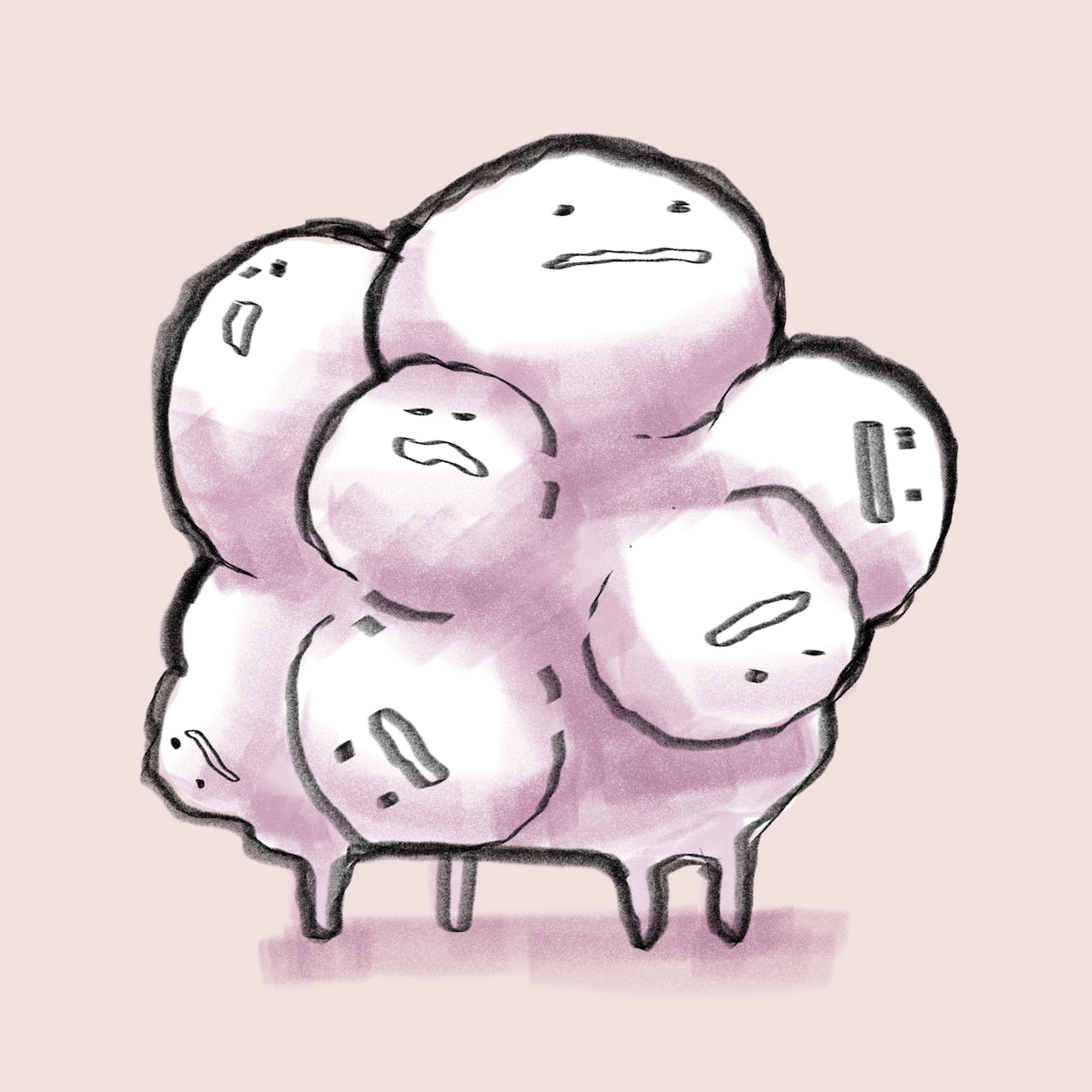 ゆるかわイラスト描きます シンプルでちょっと変わったキャラクターを描きます イメージ2