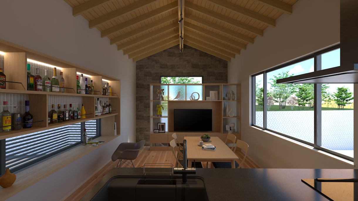現役一級建築士が住宅の内観CGパースを作成します 現役一級建築士が作成するパースにより、おもいをかたちにします イメージ10