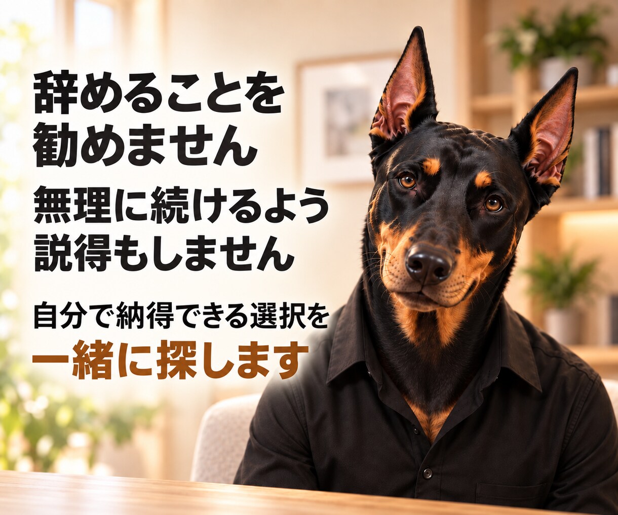 辞めるか迷う仕事の悩みを一緒に整理します 管理職経験者が答えを決めつけず伴走します イメージ5