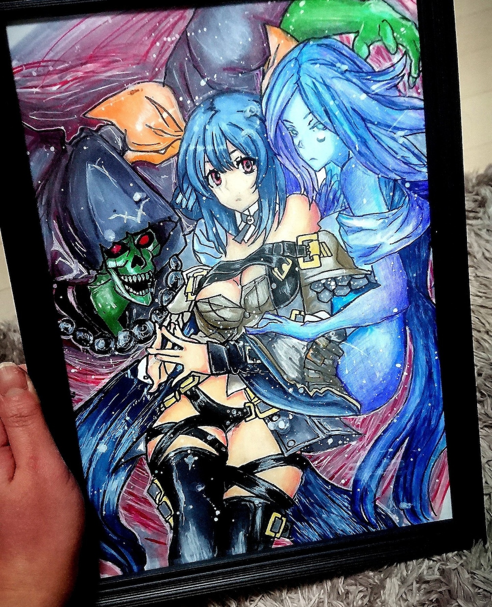 色紙、ケント紙に描いた模写絵を描いております お部屋に飾れる模写絵ですリアル絵から好きなアニメゲームなど イメージ2