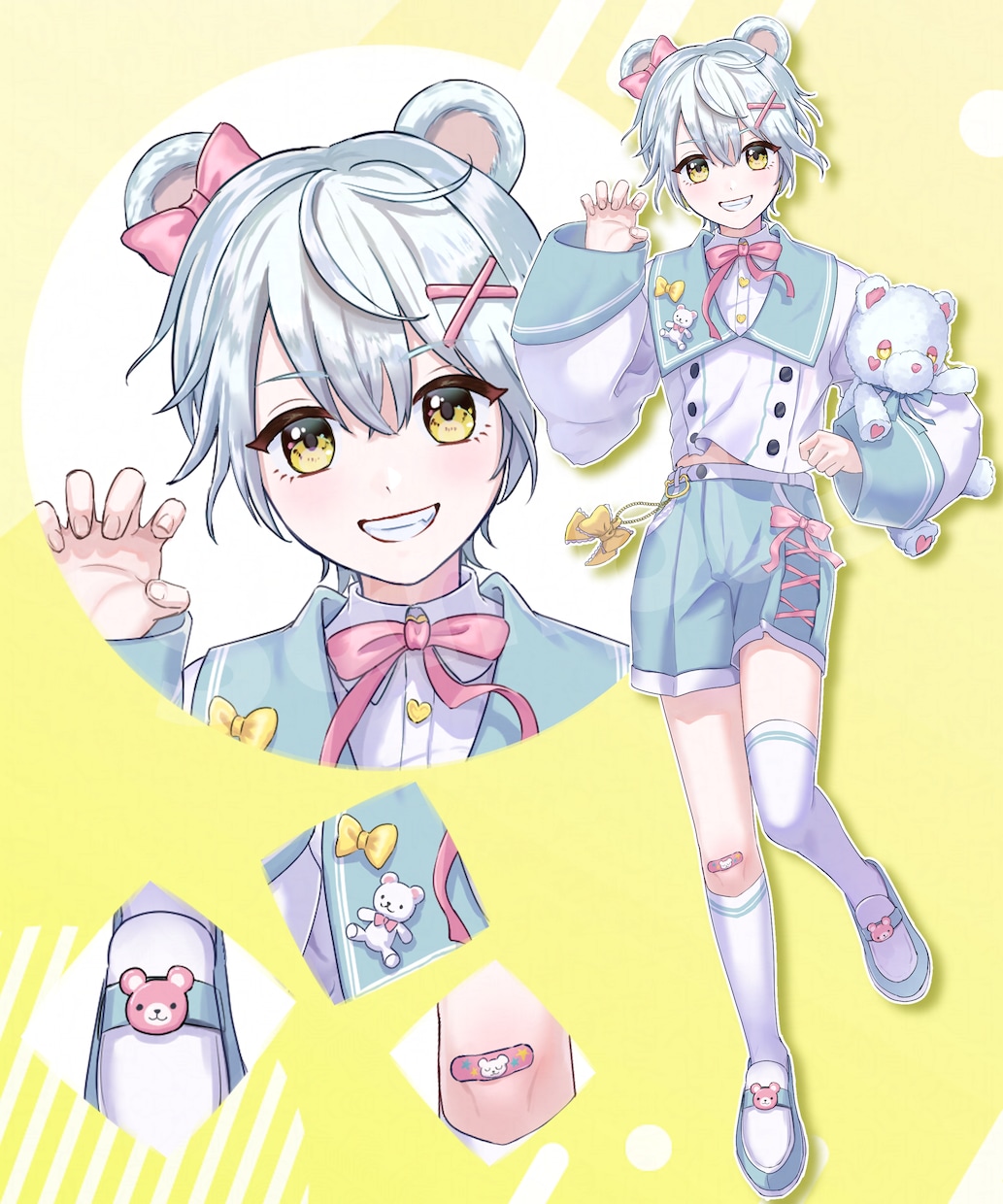 リスナーに愛される！キャラクターデザインをします あなたのVtuber・IRIAMデビューを華やかに応援します イメージ3