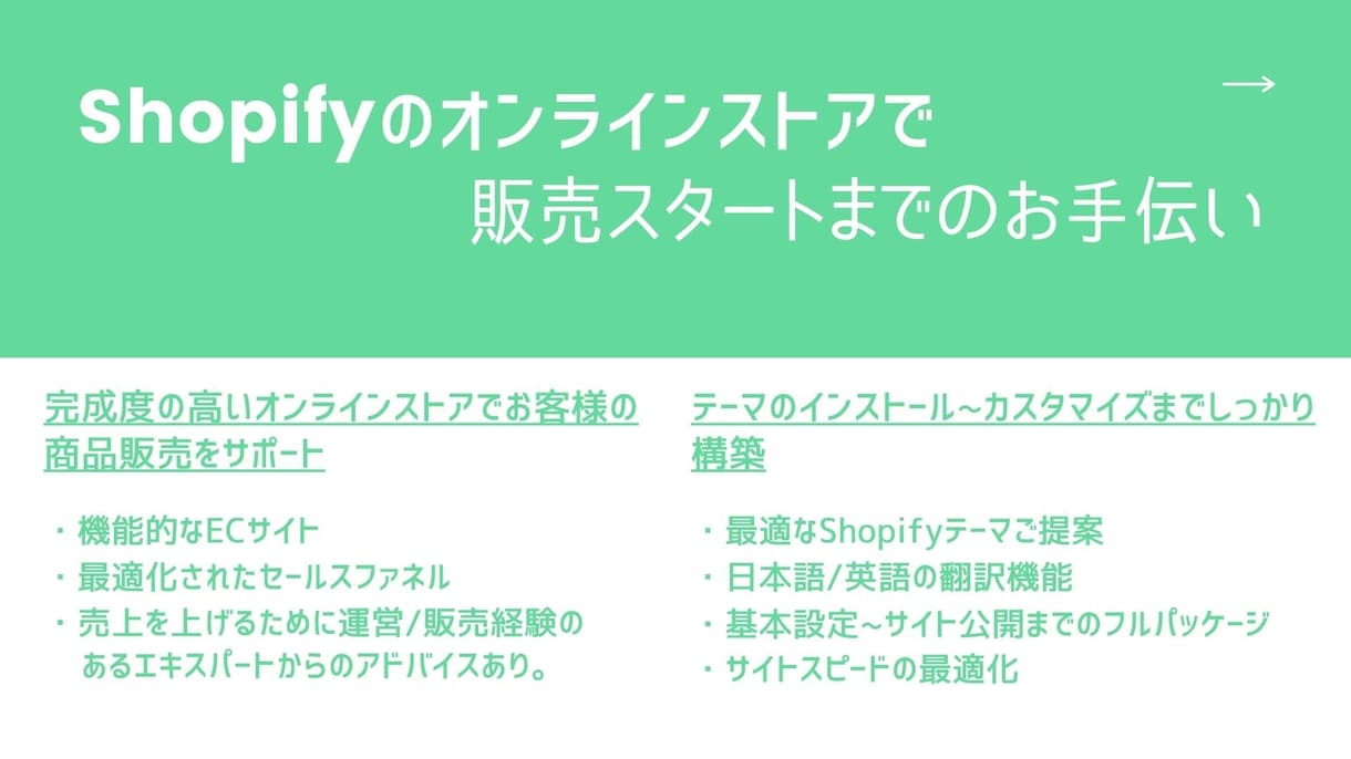 Shopifyでお好みのネットショップ制作します 国内外で40ショップ制作＆販売経験を生かし作成します。 イメージ7