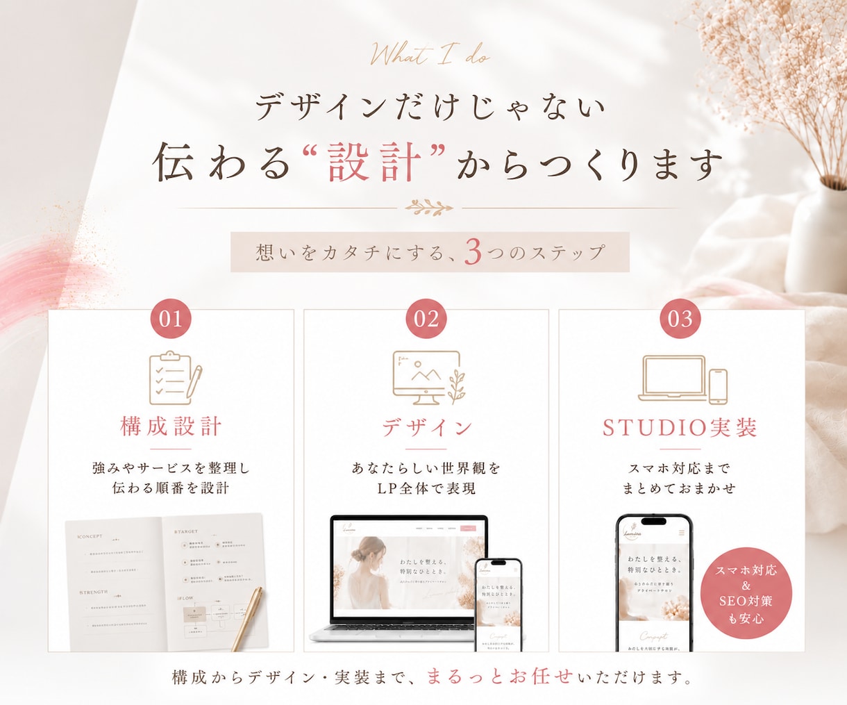 魅力と強みを整理し、伝わる導線をつくりますます 実績多数｜構成から実装・公開後も丁寧にサポート◎ イメージ2