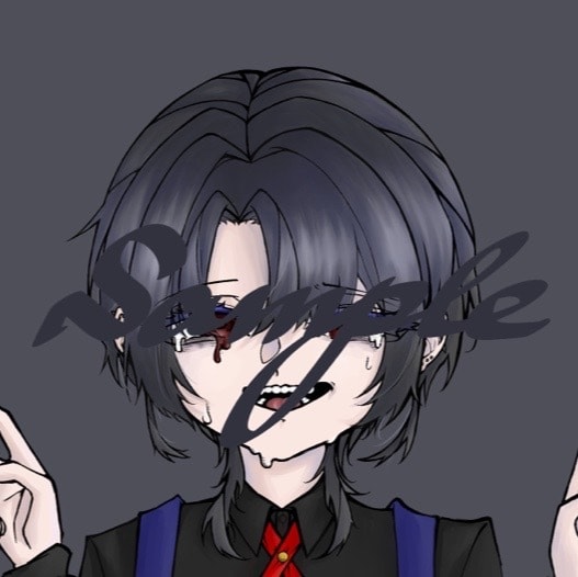 SNS用のイラスト描きます 暗い雰囲気のイラストが得意です イメージ3