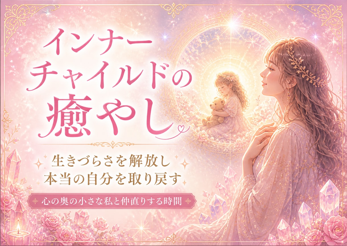 インナーチャイルドの癒しで生きづらさを解放します ずっと我慢してきた感情に寄り添い「自分らしさ」を取り戻す時間 イメージ1
