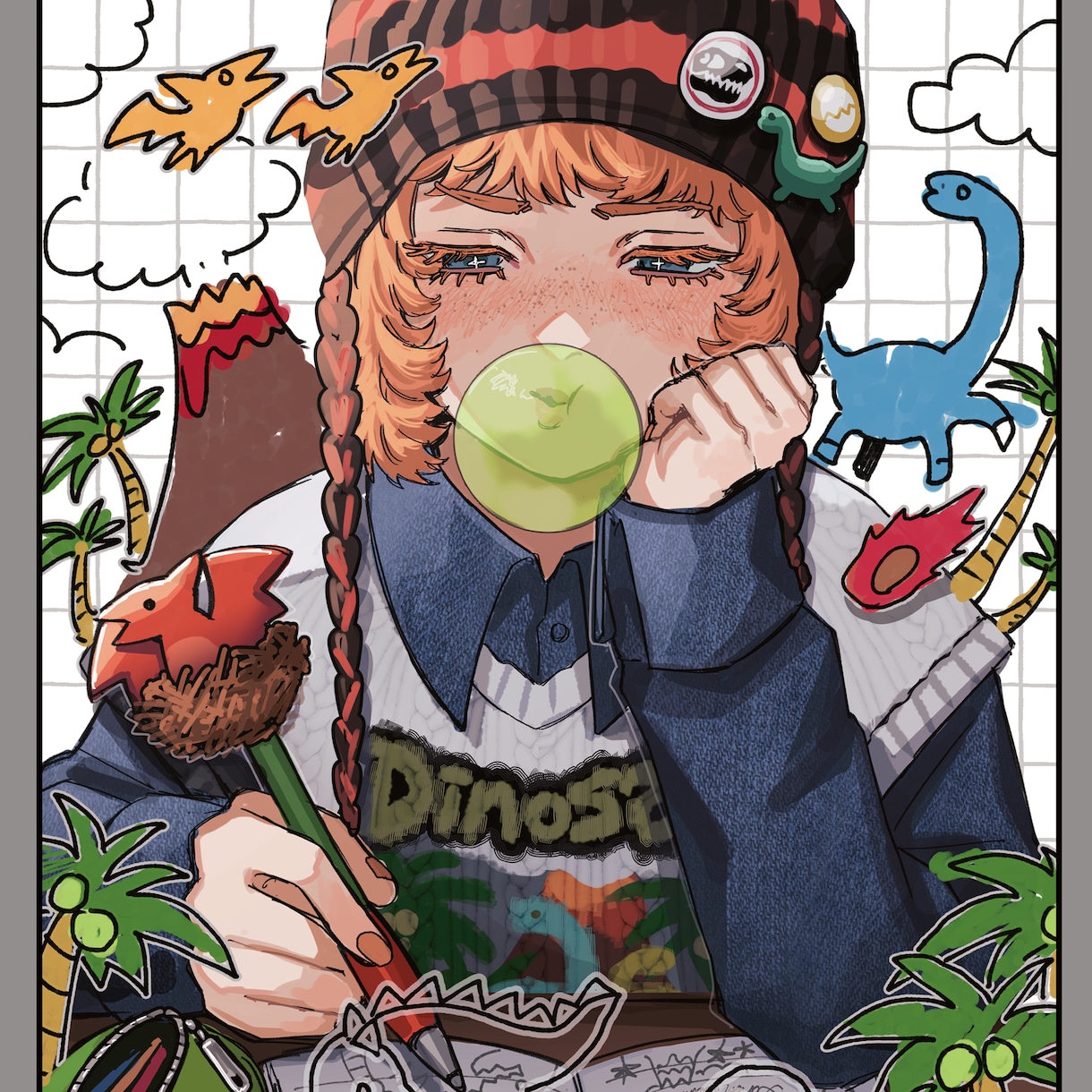 商用利用可、雰囲気ある1枚絵をお描きします 動画や配信のサムネ、グッズ等など幅広くご対応させて頂きます！ イメージ1