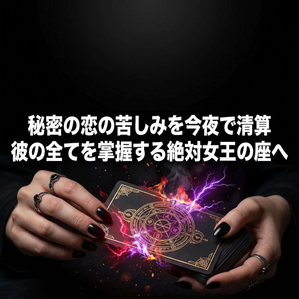 複雑な恋や激しい独占欲を昇華し彼の心を掌握します 綺麗事の恋占いは不要。あなたのドス黒い愛憎で彼を独占する イメージ9
