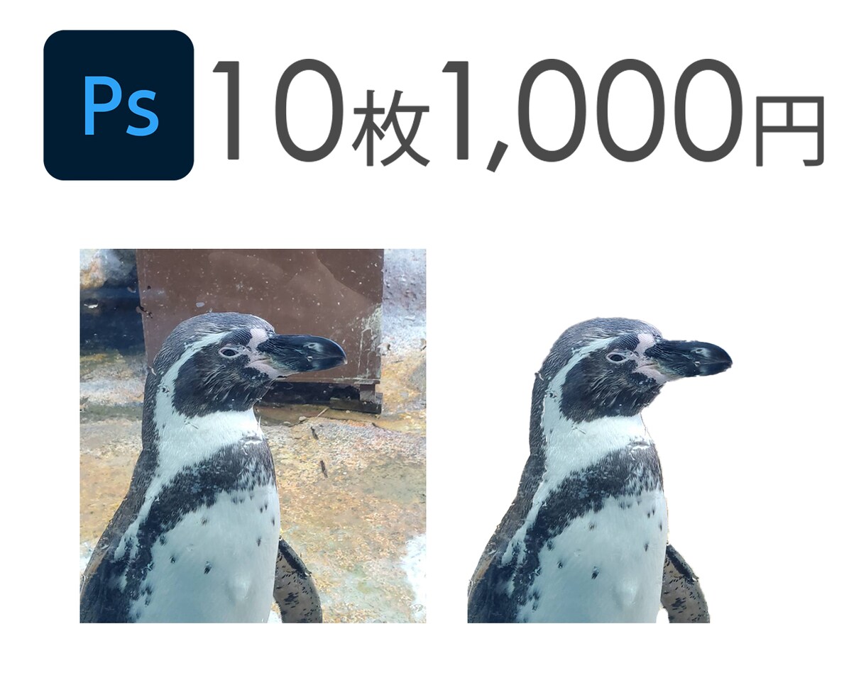 写真切り抜き10枚1,000円で承ります 低価格でなるべく早くご提供します イメージ1