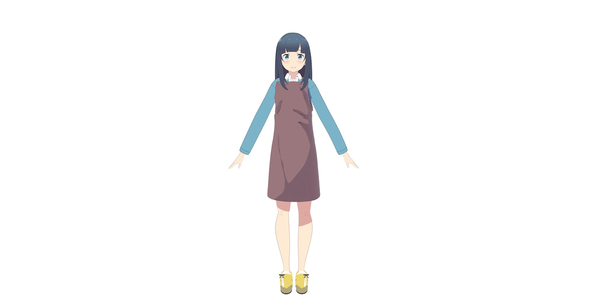 アニメ調なキャラクターをモデリングします blenderをつかって3dモデリングします イメージ7
