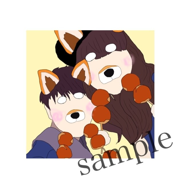 あなたの思い出の写真をかわいいイラストにします (✿´꒳`)ﾉ【アイコンや記念などにいかがですか？+.*】 イメージ2