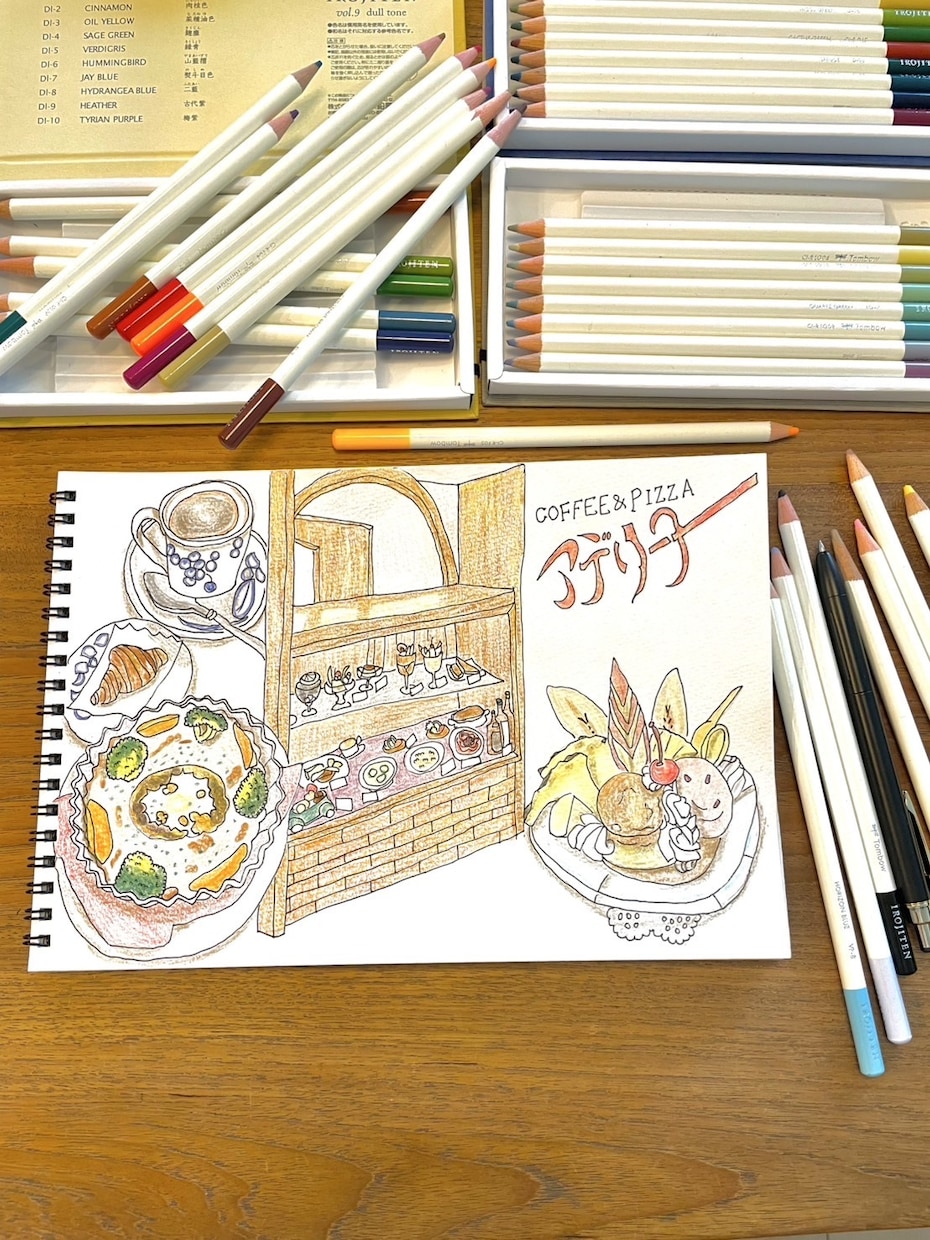 色鉛筆画　手描きの建物イラスト描きます 店舗紹介・外観/習い事教室紹介/家のイラストなど イメージ7