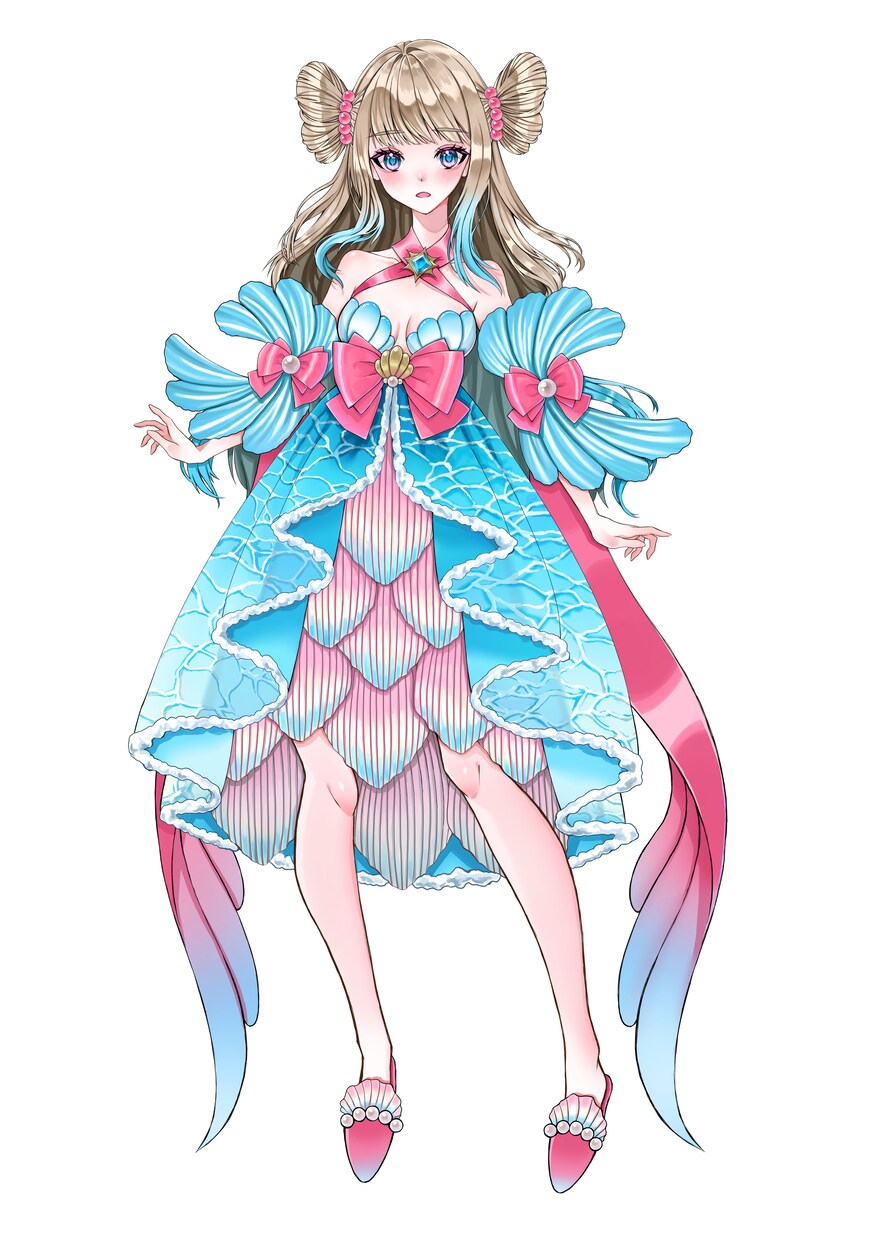 綺麗なイラスト・キャラクターデザイン制作致します 綺麗で儚い雰囲気や、細かい装飾フリルなどのデザインが好きです イメージ9