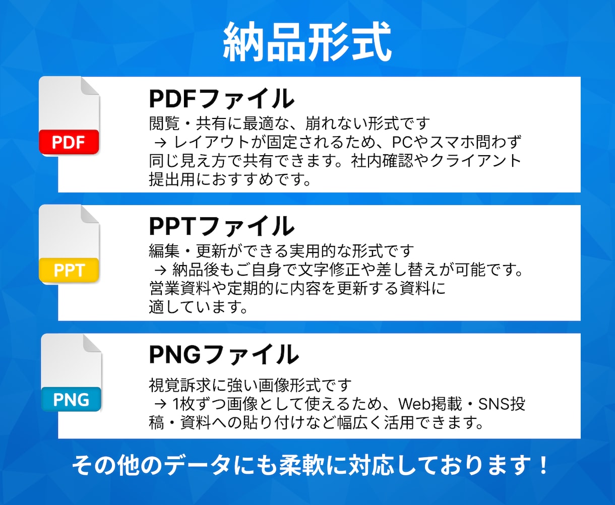 伝わる資料を作ります 上場企業案件実績！色彩設計とUX理論に特化したデザイン イメージ8