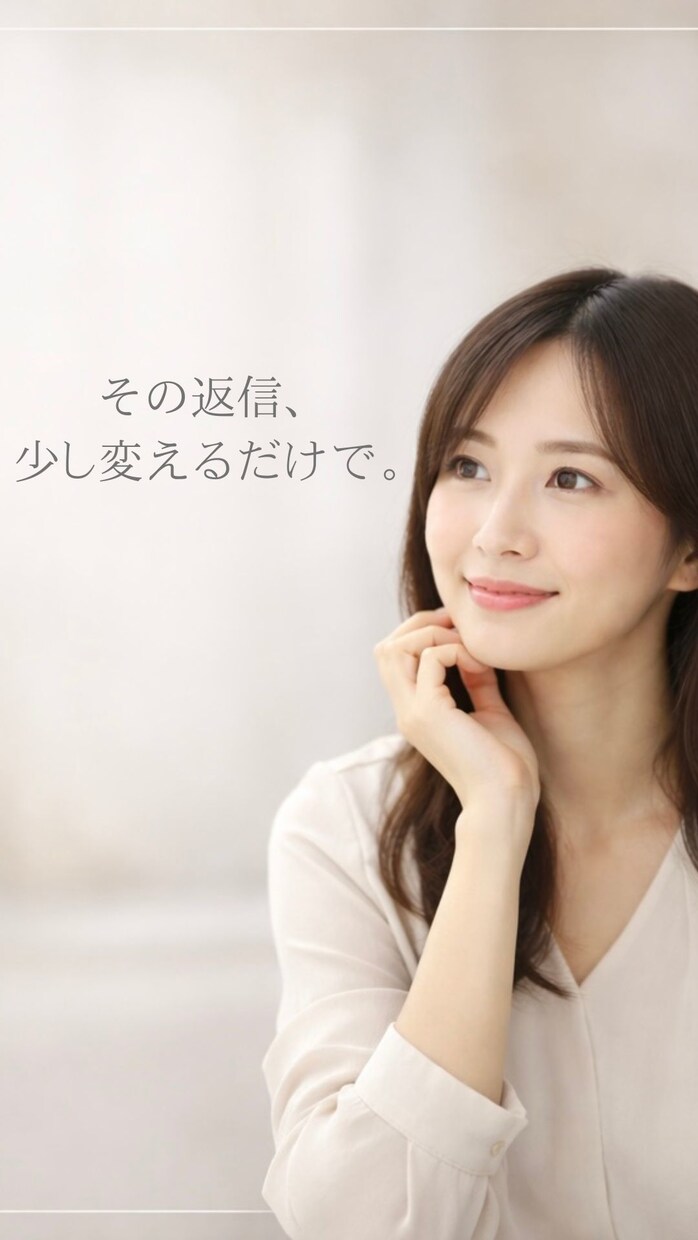 LINE，DM返信整えます｜印象と距離感を変えます 既読スルー卒業！大人の余裕を感じさせる、洗練された返信案 イメージ2