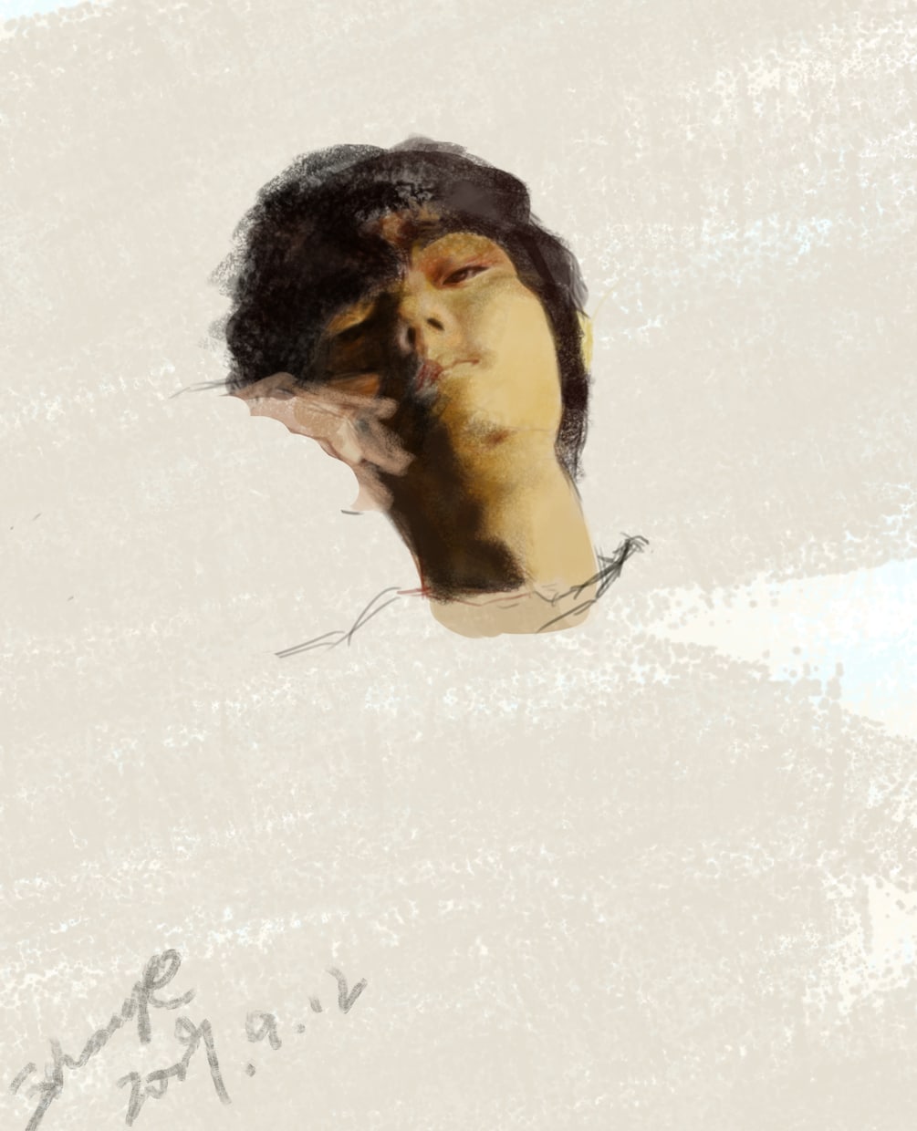 デッサンと彩色で、パソコンまたは鉛筆でします 写真を描くことです、顔を描くことです イメージ4