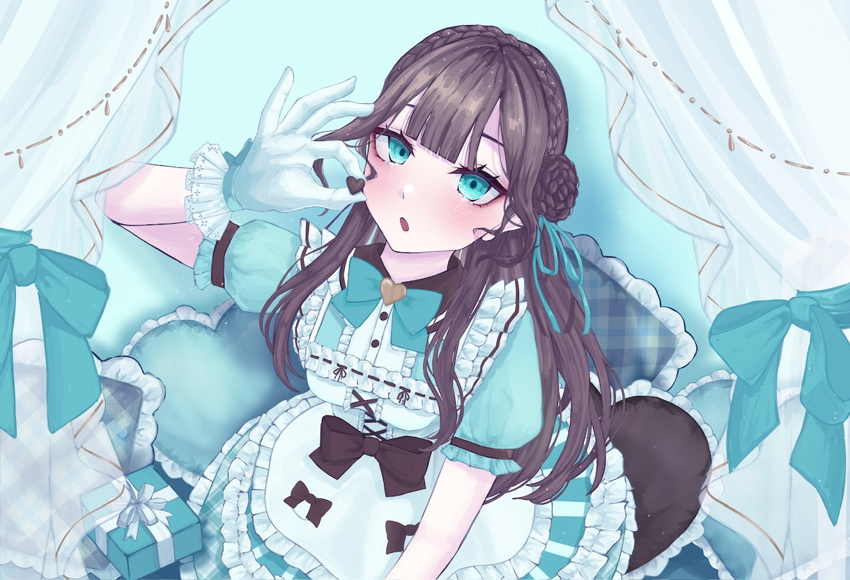 素敵で魅力的な1枚絵､アイコン､立ち絵を描きます 可愛い女の子や美少女、綺麗なお姉さんなどを沢山描きます!! イメージ1