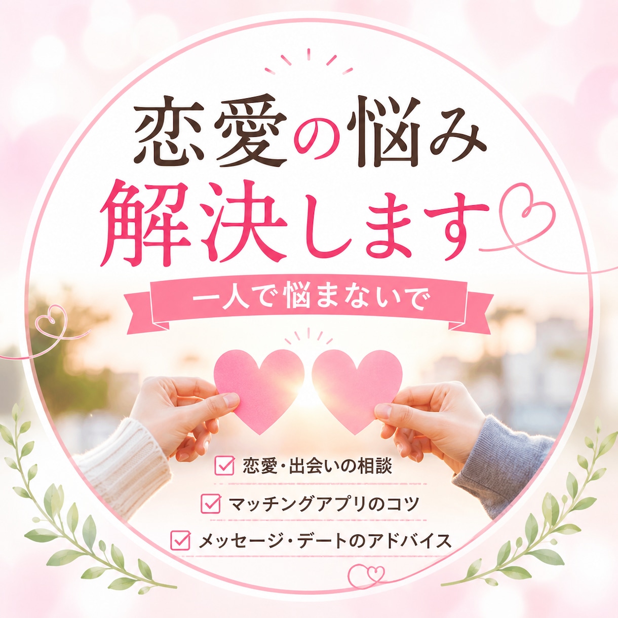 マッチングアプリの成功の秘訣をお伝えします いろいろと上手くいかないのはなぜ？男性も女性も！ イメージ1