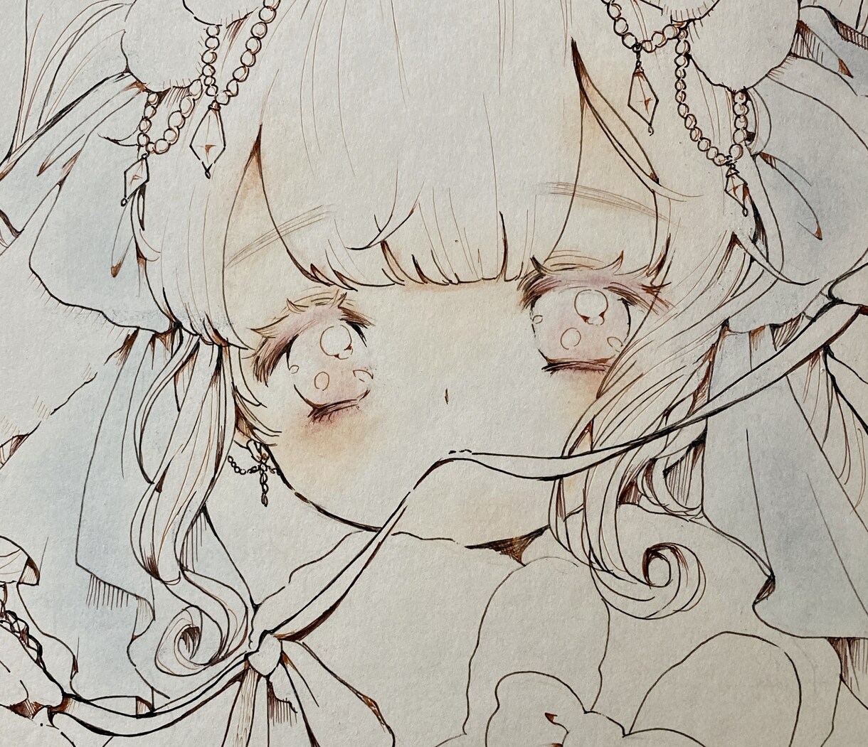 ふわふわタッチの手描き色紙を届けます 丁寧に描き上げた一点ものの直筆手描きイラストをお届けします！ イメージ7