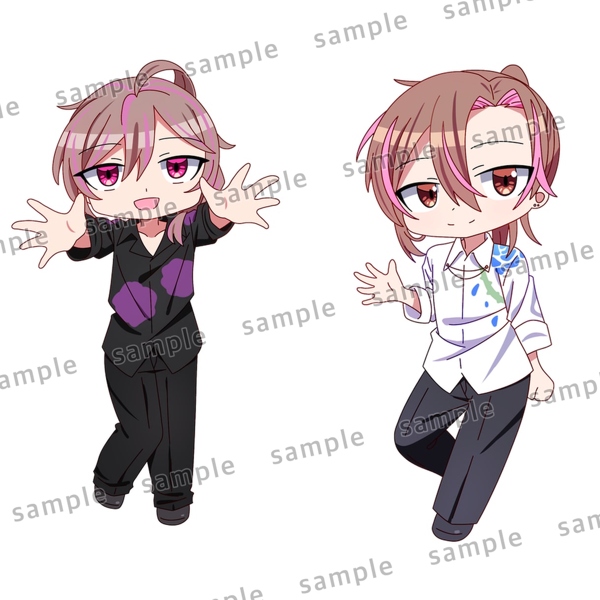 デフォルメキャラお描きします 二次利用全般OK！表情差分1枚無料！ イメージ6