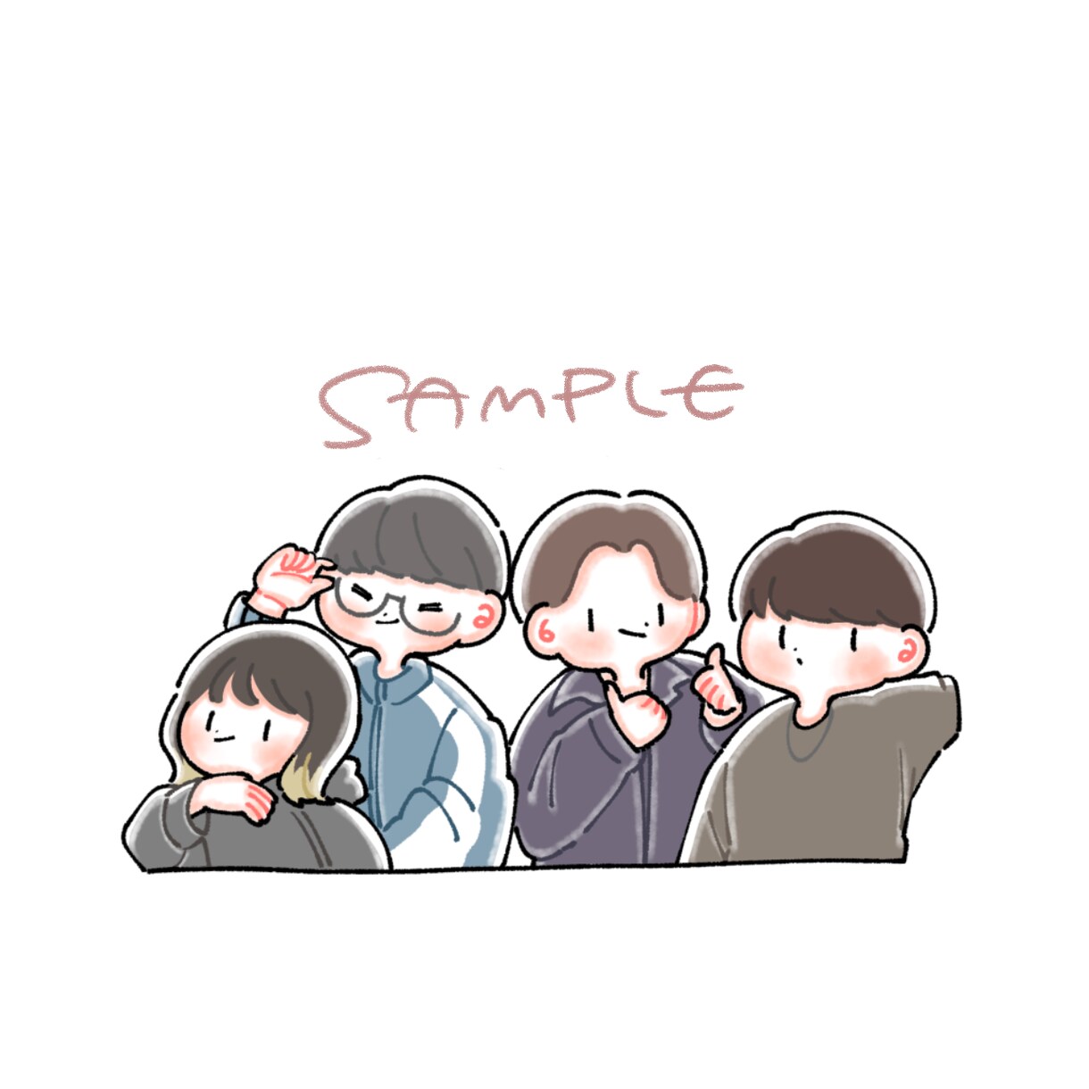 ゆるかわ♡ほっこりするイラストをお描きします SNSやブログ、プレゼントなどに！ イメージ3