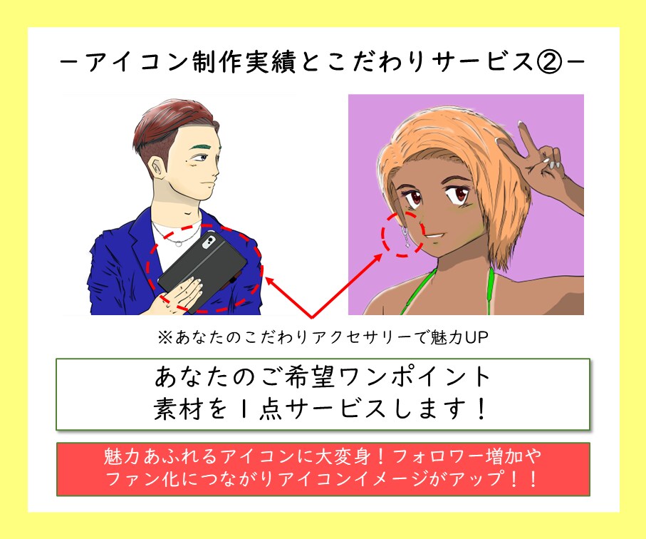 活生（いきいき）アイコン描きます 持ち味を活かした唯一無二の存在に！ファン化特化型アイコン イメージ5