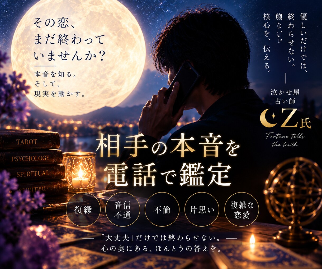 復縁・音信不通｜相手の本音と次の一手を鑑定します 相手の本音を知り、恋の迷いを終わらせます イメージ1