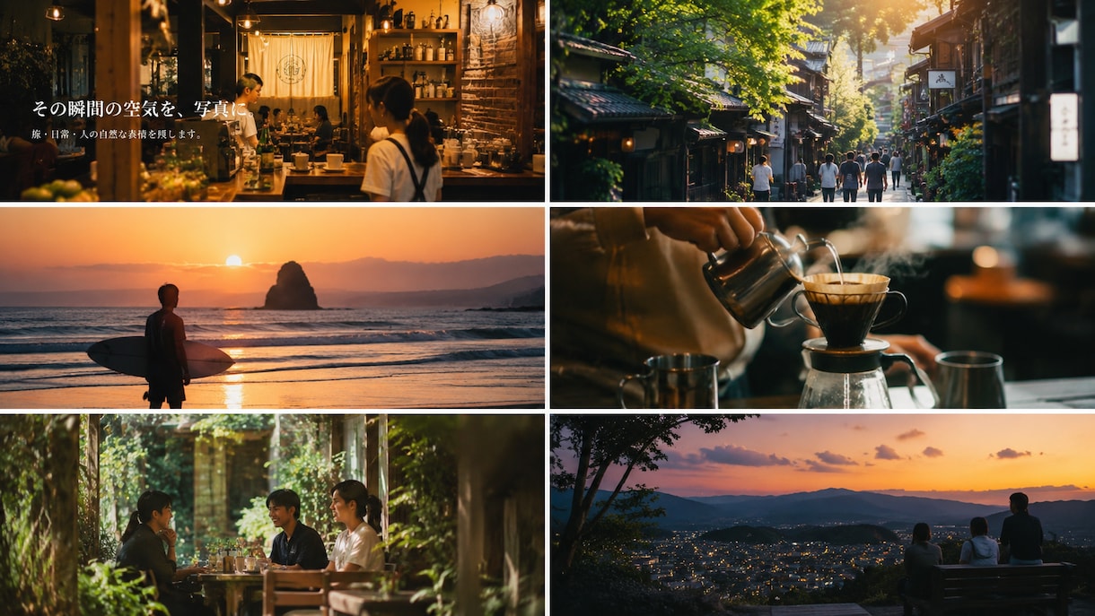 旅行・記念日に“思い出に残る写真”を出張撮影します 大切な人と過ごしてる中で生まれる”自然な感情”を残します。 イメージ1