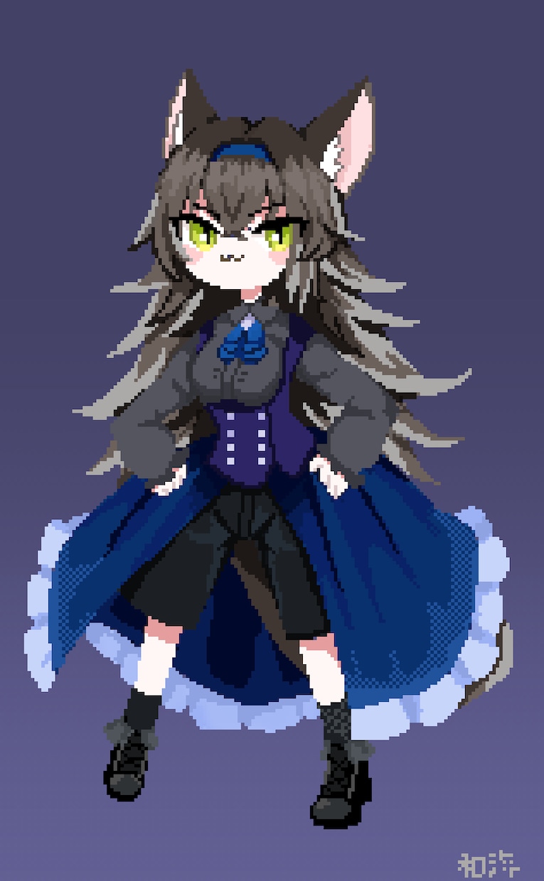 かわいいドット絵イラスト制作いたします ゲーム風立ち絵やSNSアイコンなどなど イメージ1