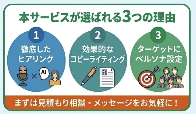 応募につながる求人を作成します 求人広告・派遣・スキマバイト経験を活かし採用目線で改善 イメージ3