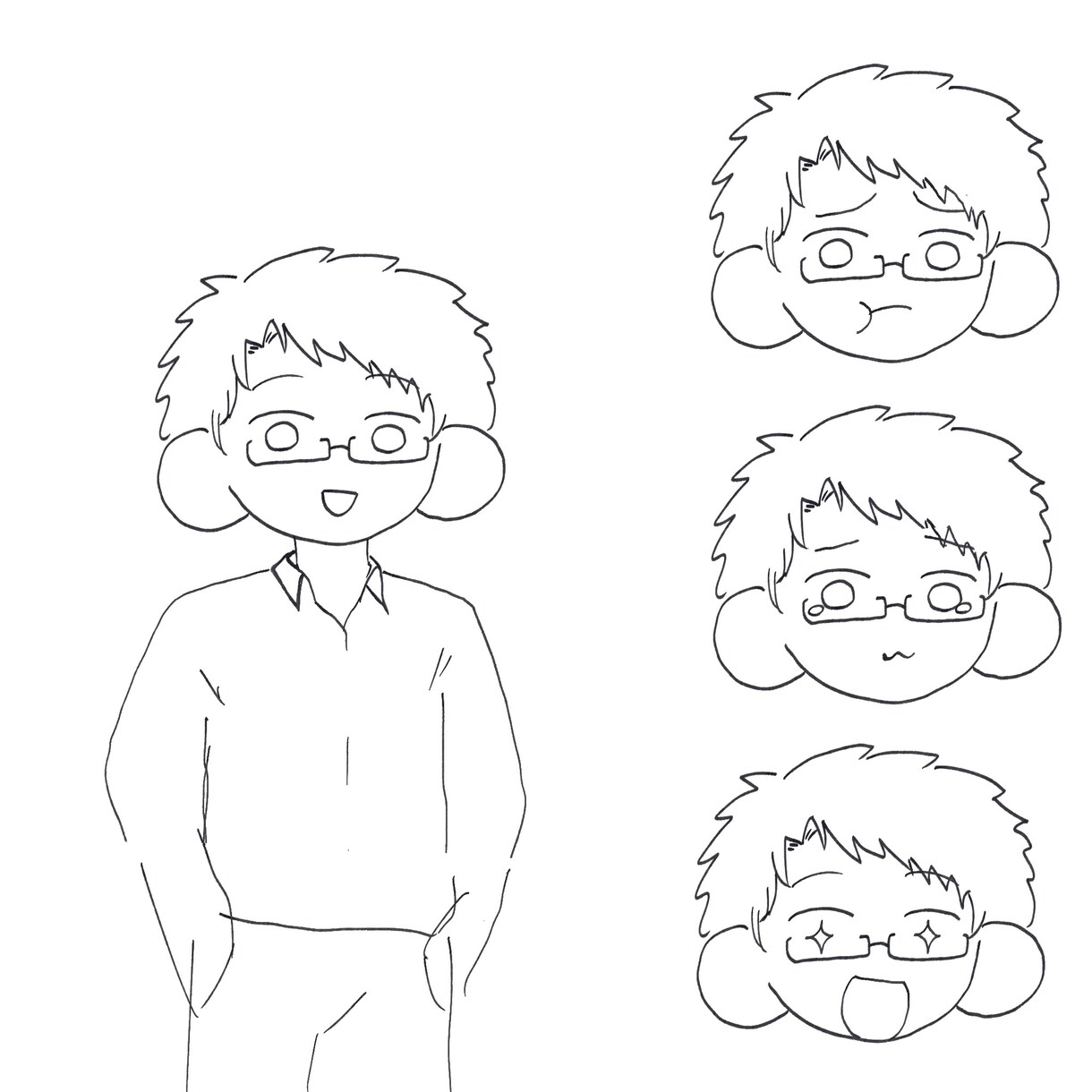 ゆるっとデフォルメ！だるそうなイラスト描きます ご要望から即日！即納品！で対応させていただきます！ イメージ3