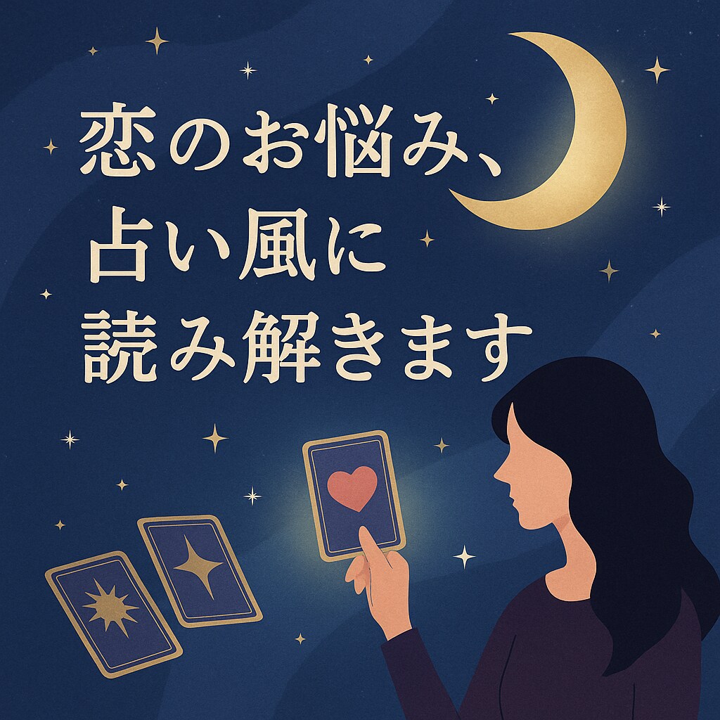 運命の一歩を後押し！恋の不安占い風に読み解きます あなたの抱く誰にも話せないその気持ち。占い風に読み解きます。 イメージ1