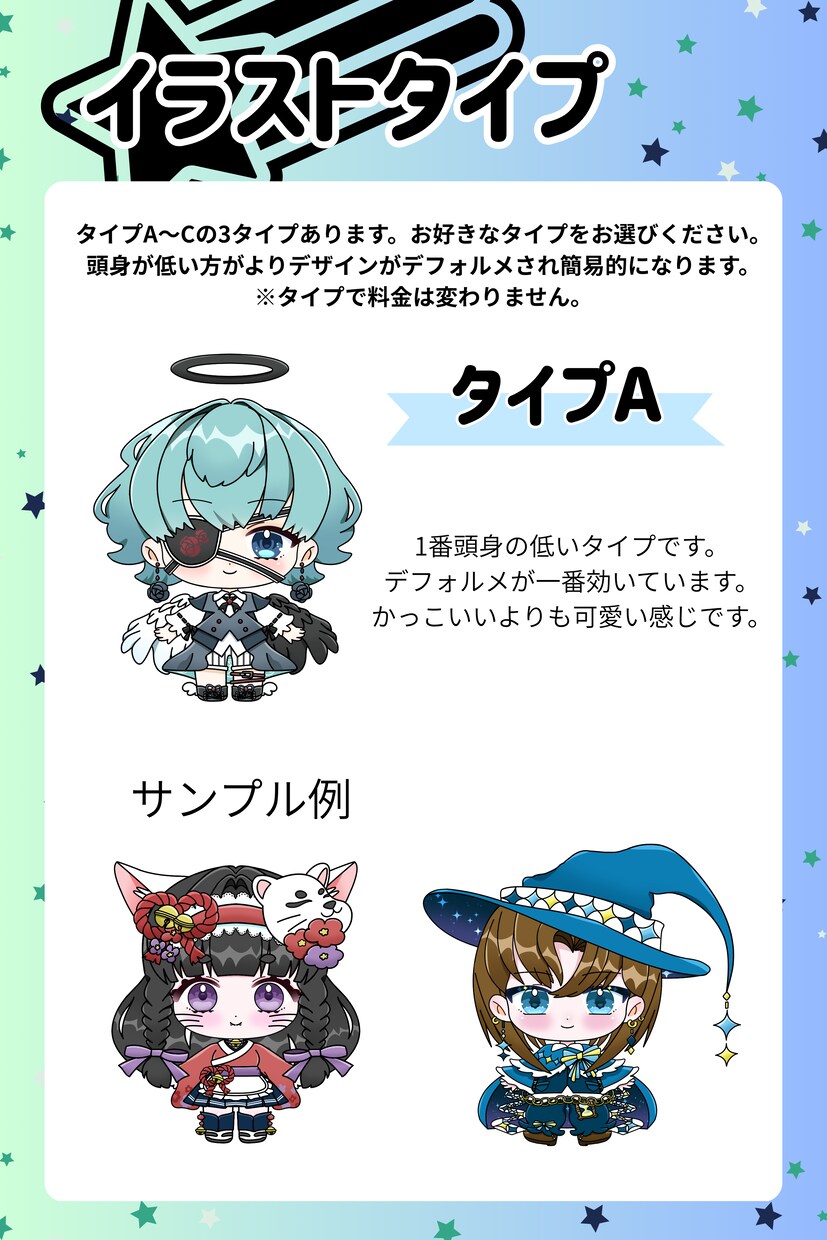 ちびキャラvtuberを制作致します 商用利用・二次利用料込み！コスパ◎選べるイラストタイプ！ イメージ3