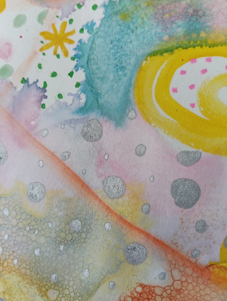 世界に一つ♡スクレツィアート画®を描きます 素粒子と波動を色彩で表現する幻想アート イメージ3