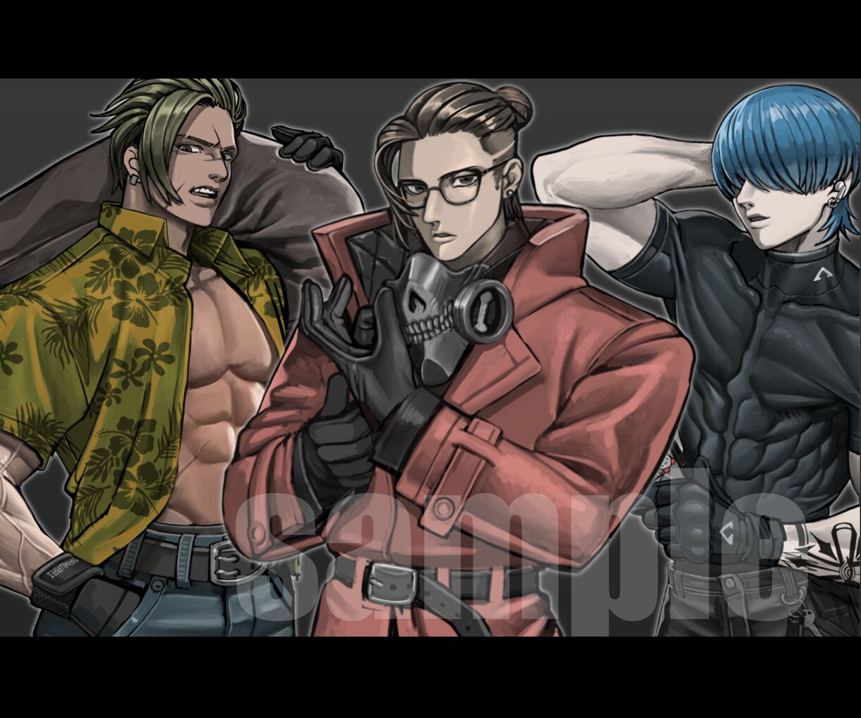 男性キャラクターのデザインを作成します クールでちょっぴりダークな男性キャラクターをデザインします！ イメージ1