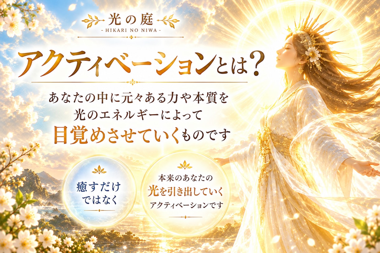 天照大神の光と融合し本来の自分を目覚めさせます 大祓いと四魂の光を通して、あなたの中に眠る本質を引き出します イメージ2