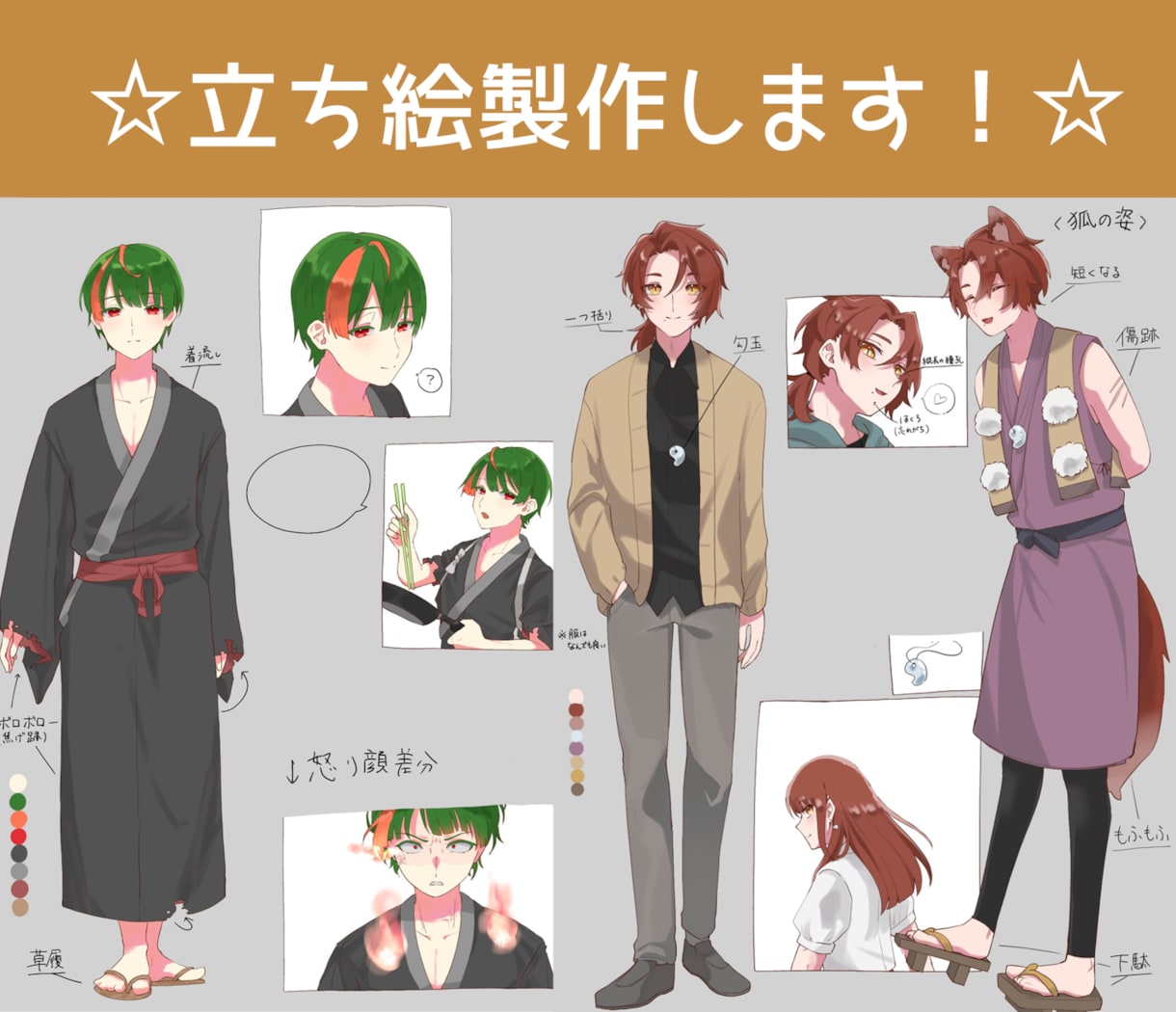 探索者様の立ち絵を製作します あなただけの探索者様と冒険に出ませんか？ イメージ1