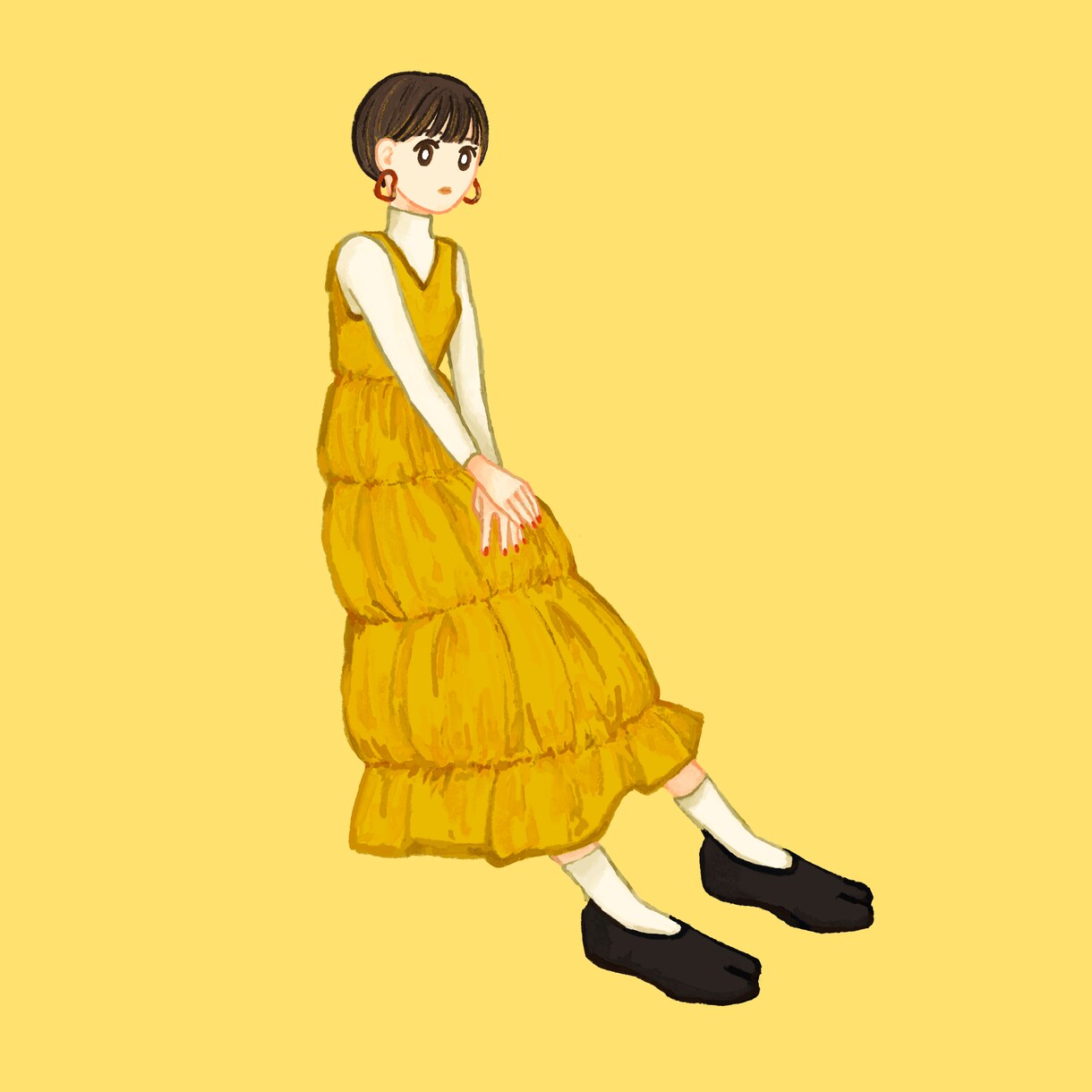 可愛い全身ファッションイラスト描きます 商用利用ok！広告、ブログ、投稿などの挿絵にどうぞ！ イメージ1