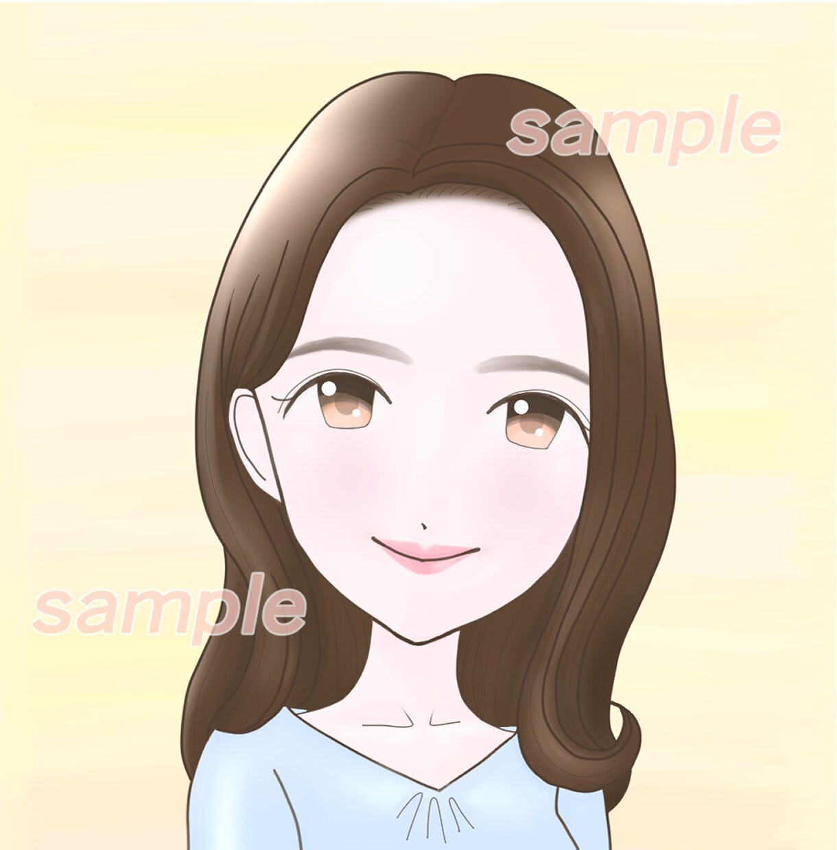 ふんわり優しい、透明感のあるイラスト描きます 大人の女性におすすめのアイコン イメージ8