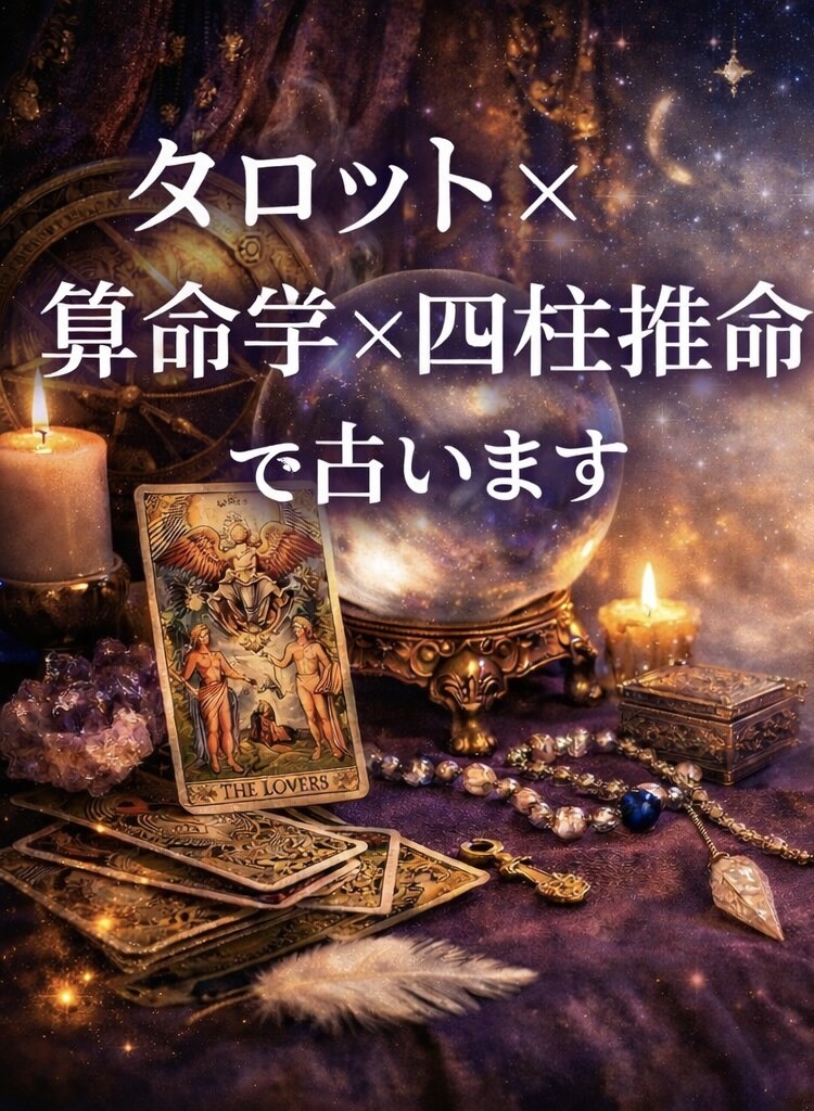 タロット×算命学×四柱推命で相手の気持ちを占います 恋愛・人間関係・未来の流れを具体的に鑑定します。 イメージ2