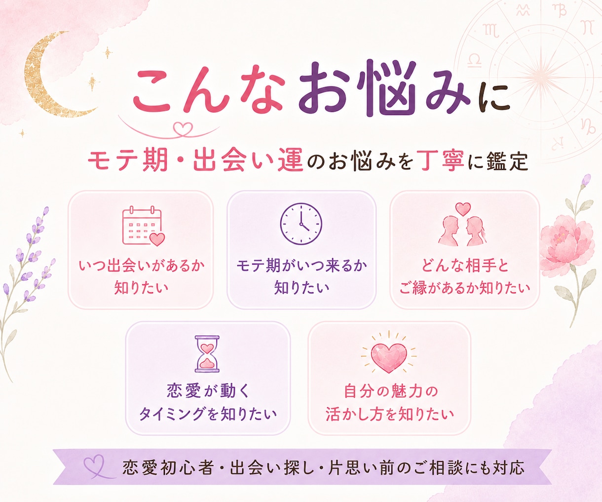 四柱推命でモテ期を占います 出会いの時期と恋愛運の流れを鑑定 イメージ2